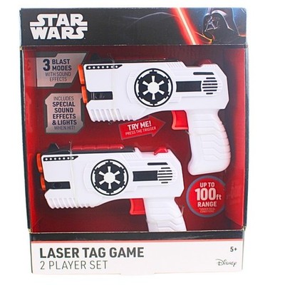 Star Wars Laser Tag Game 2 Player Set With Sound Effects & Lights 100 Ft Range A