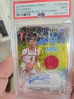 Ace Bailey RPA #/75 Let It Rain Lazer Bowman U Best Basketball PSA 9 Jazz Rutger