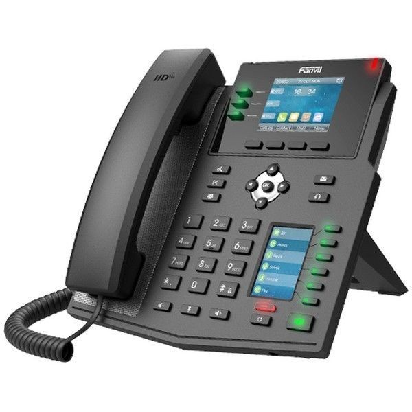 X4U Téléphone IP Enterprise haut de gamme avec double écran couleur et design épuré