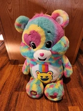 Care Bears Good Vibes Bear Jumbo 24" Multicolor Plush Clean