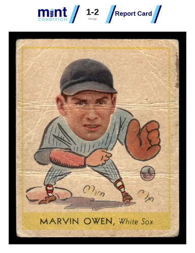 Marvin Owen #263 1938 Goudey card