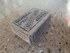 Vintage General Easy Lock 1/2" Adjustable Interlocking Stencils In Orginial  BOX