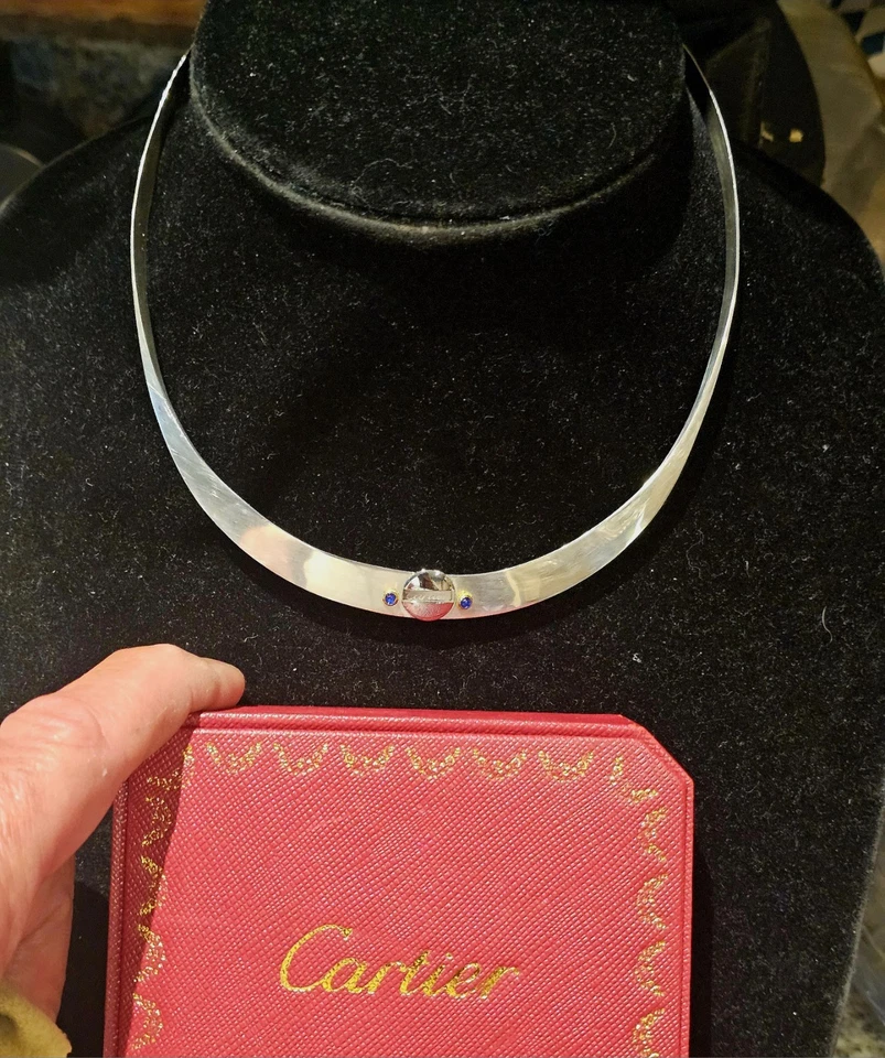 Collar Cartier Piezas Plata Esterlina Hecho a Custume Foto 4 de 4