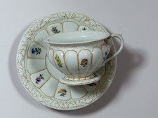 Meissen porcelain X shape mocha cup 2 pieces 1 choice top