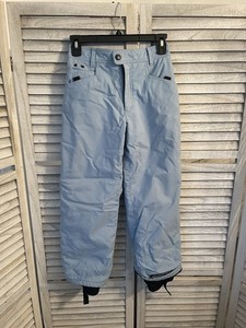 Spyder Kids Size 10 Light Blue & Black Extended Wear Ski Snowboard Pants