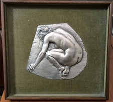 Quadro Scultura in Argento 925 - Firma Emilio Greco - Arte Contemporanea '900