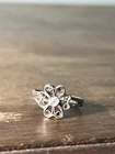As Is-Antique Howard Sterling Co. Silver Ring Sz.3.5 Small 4 Leaf Clover