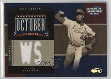 2004 Donruss World Series October Legends Materials 15/50 Bob Gibson HOF 0rd2