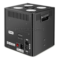 PAIDUN 4-Wheels LED Bubble Machine Blower 13-16.4FT Effect Wedding Kids Party