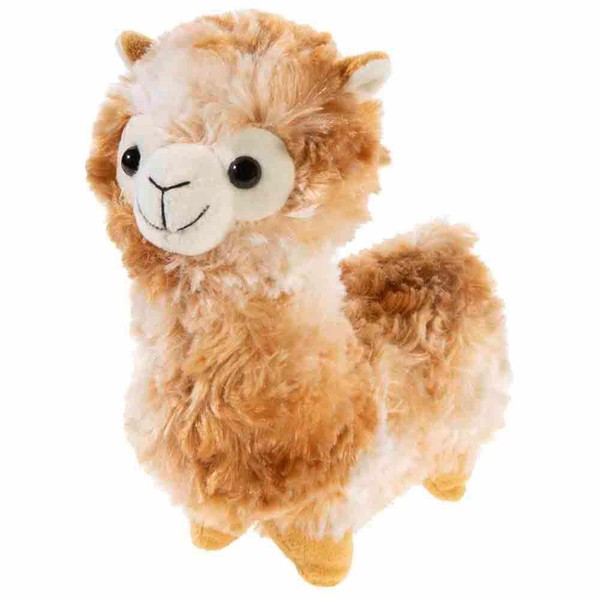 Heunec Lama Stehend Zweifarbig Karamell Kuscheltier PlüSchtier Stofftier 18 Cm-image