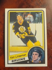 1984-85 O-Pee-Chee OPC Ken The Rat Linseman #7 Boston Bruins LEGEND