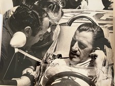 Andy Granitelli, Colin Chapman  and Graham Hill in Indy 500 Lotus Car 1968 Photo