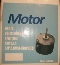 Condenser Motor Replaces Carrier # 5KCP39EGS070S,5KCP39EGY823S Genteq #GE3905