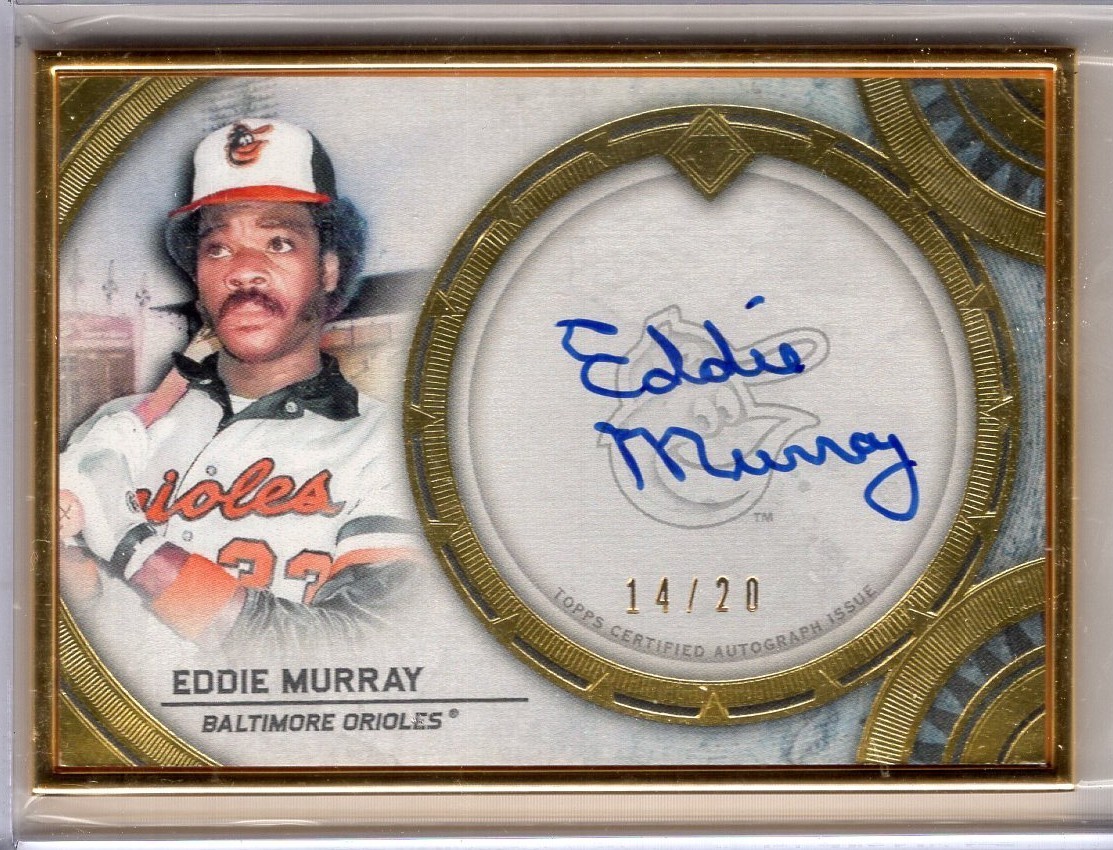 2022 Topps Transcendent Auto EDDIE MURRAY Gold Framed AUTOGRAPH 14/20 Orioles