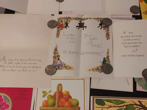 Lot Of 31 Vintage Greeting Cards W/ Envelope For Various Occasions - Picture 5 of 24