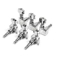 6R Chrome Guitar Locking String Tuners Electric Guitar Machine Heads Tuner Metal