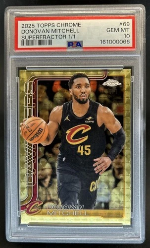 2025 Topps Chrome Donovan Mitchell Base (PSA 10)
