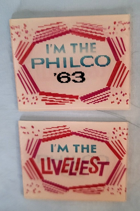 2 Vintage Vari-Vue Philco '63 TV Ad Flickers