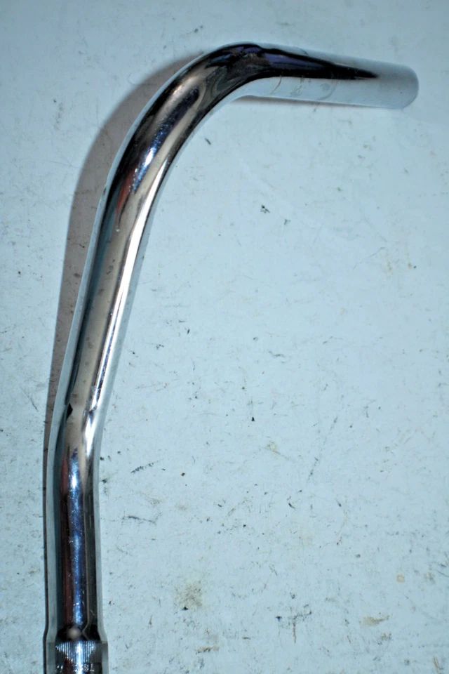 Manillar Cruiser Vintage 25,4 mm 56 cm Ancho 4" Elevación Tour Híbrido Acero Envío EE. UU. Foto 4 de 4