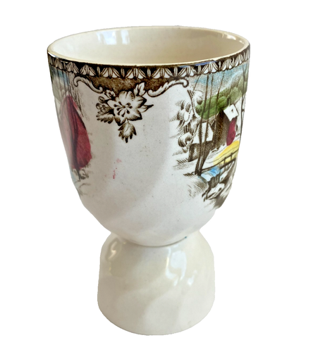 VTG Johnson Brothers Friendly Village Double Egg Cups Set of 4 Made in England - Picture 9 of 12