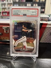 2023 Bowman Chrome Druw Jones Mega Refractor PSA 10 GEM MT