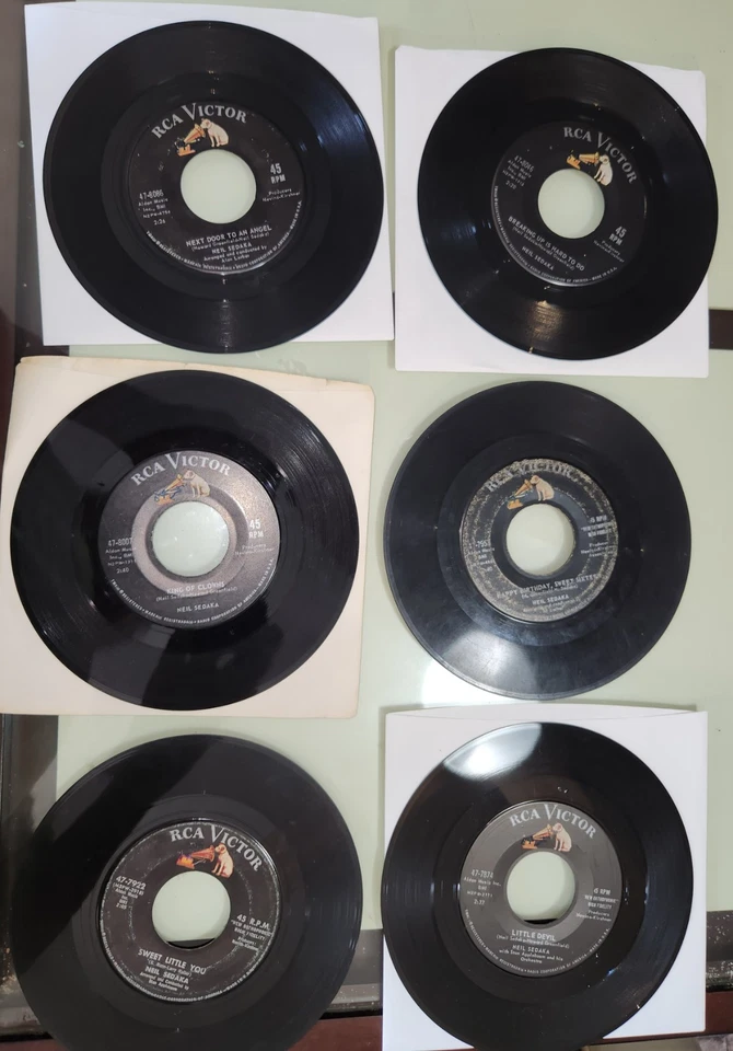 NEIL SEDAKA LOT of 26 different records (45s) from the 1950s, 1960s & 1970s — 第 4/4 张图片