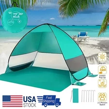 Pop Up Beach Tent Sun Shade Shelter Anti-UV Outdoor Camping Portable Canopy USA