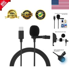 3.5mm Lavalier Lapel Microphone - Omnidirectional, Noise Cancelling for YouTube