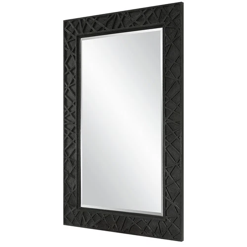 Uttermost 09803 Everest 45" W x 70" H Rectangular Framed Bathroom - Black - Picture 4 of 5