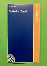 2024 NEW STYLE UNITED AIRLINES SAFETY CARD--767-300L