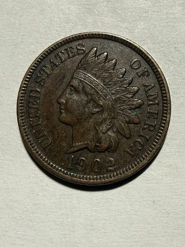 1902 Indian Head Cent -Rd -1/2 Liberty -Au