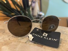 Vintage NOS 90 s Y2K Anne Klein Riviera Round Sunglasses