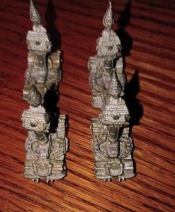 Games Workshop Painted Warhammer Siege Towers War Machines Miniature Lot of 4