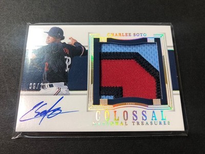  2024 National Treasures CHARLEE SOTO Colossal RC 3 Color Patch Auto /10 GOLD