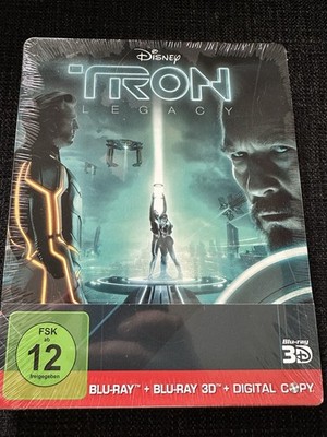 Tron Legacy Limited Edition Stellbook Blu-Ray, 3D & Digital Copy Neu Ovp