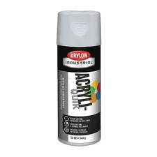 Krylon Industrial K01502a07 Spray Paint, White, Flat, Solvent, 12 Oz