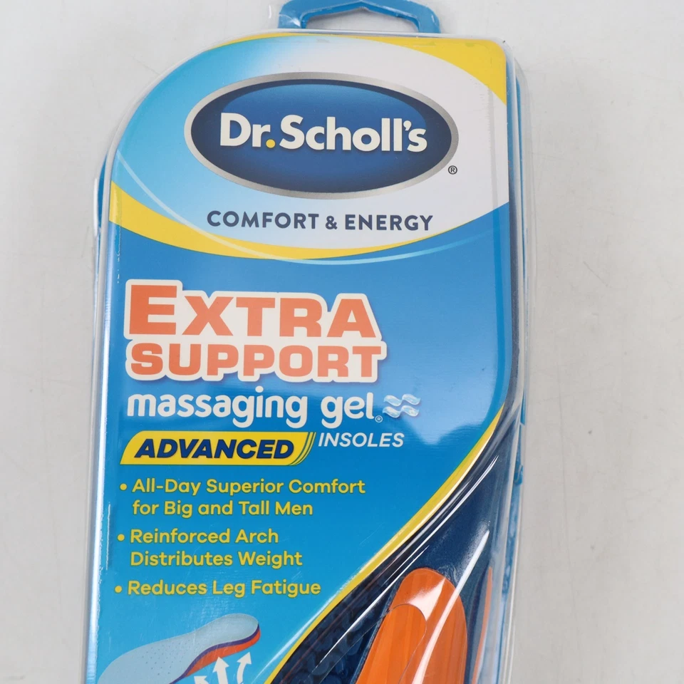 2 PARES de plantillas Dr. Scholl’s Extra Comfort Support para hombre, talla 8-14 recortadas a medida Foto 4 de 4