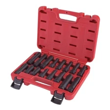 SUNEX TOOLS 16pc MASTER WHEEL RIM LOCK LUG NUT KEY SOCKET SET #3926