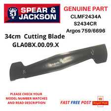 Spear & Jackson S2434CR  CLMF2434A Lawnmower Blade GLA0BX.00.09.X  FAST POST