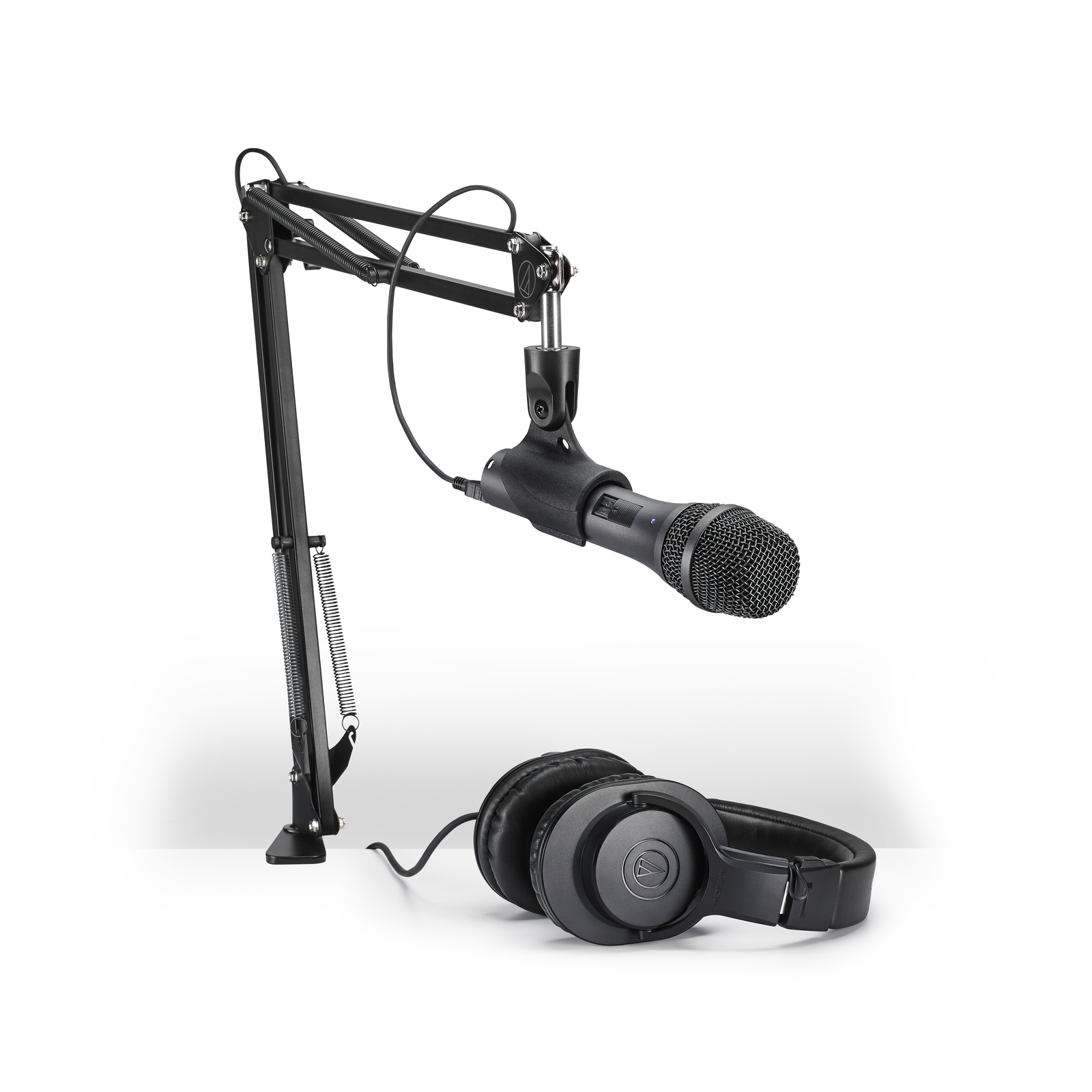 Audio-Technica AT2005USB Microphone Pack with Boom Arm and ATH-M20x Headphones