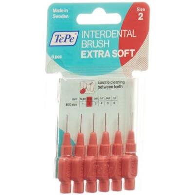 TePe Interdental Brush 0.50mm x-soft red blister 6 pcs