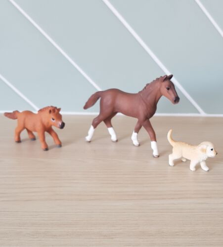 Bulk Lot Bundle of "SCHLEICH" (Retired Editions) Horse / Dog Figures Great  - Picture 1 of 11