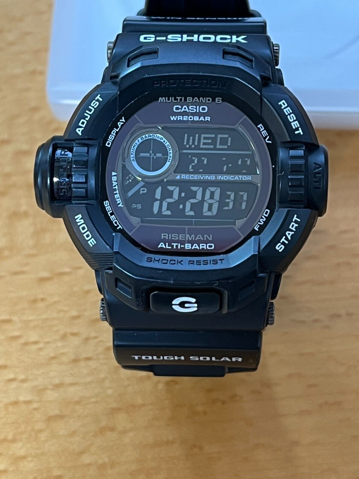 RARE Casio G-Shock Riseman GW-9200BWJ GW-9200 BWJ Matte Black