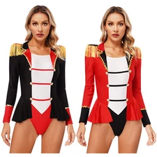 Women's Rompers Halloween Bodysuit Showman Jumpsuit Trainer Steampunk Unitard