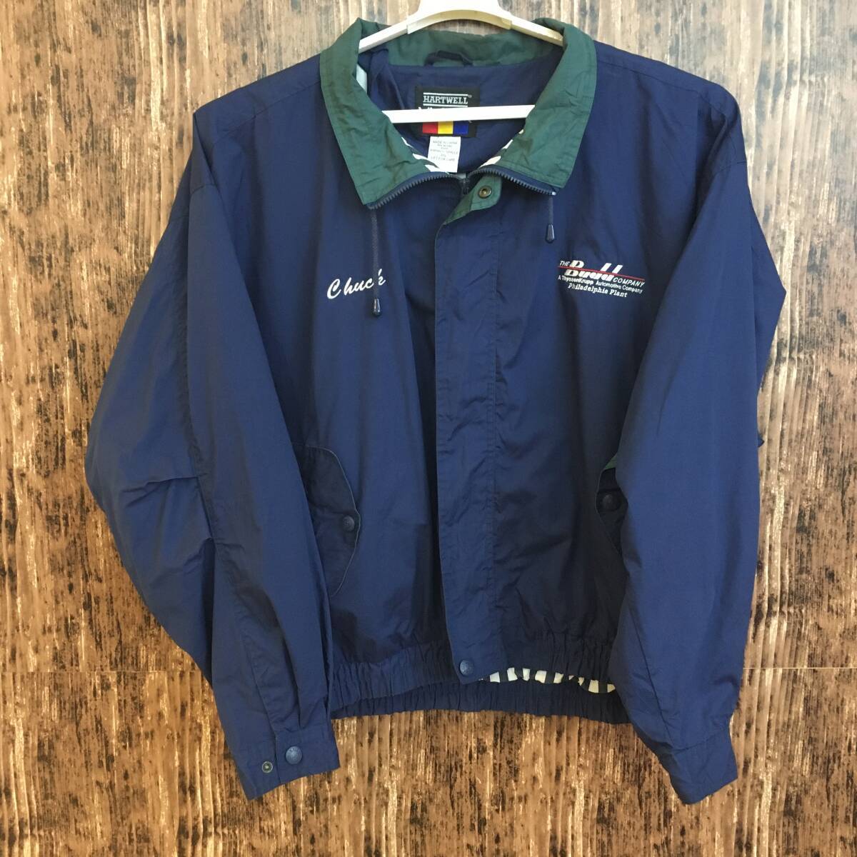 U.S. Imported Used Clothing Used Viasport Blouson Men s 3XL Navy Outer Jacket