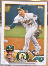 2023 Topps Series 1 David MacKinnon RC #276 Oakland Athletics
