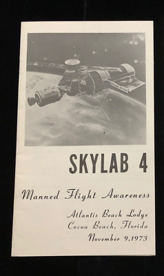 PROJECT SKYLAB 4 1973 COCOA BCH EVENT MANNED FLIGHT AWARENESS BROCHURE (A)
