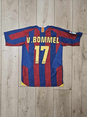 BARCELONA 2005 2006 HOME BOMMEL FOOTBALL SHIRT SOCCER JERSEY