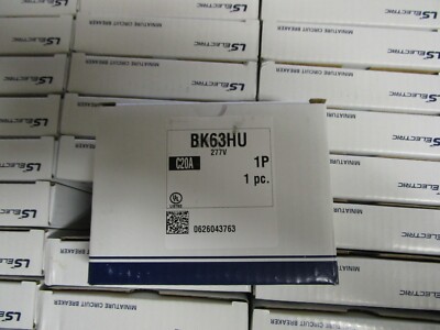 NEW! Qty LS ELECTRIC 20A 1P Miniature Circuit Breaker BK63HU C20A