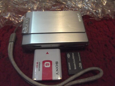Sony Cyber-Shot DSC-T100 8.1MP 5x Digital Camera - Silver